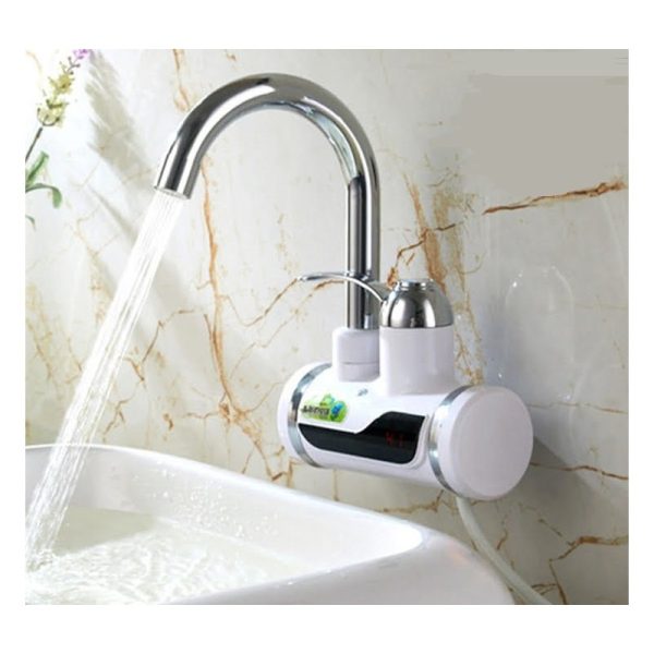 Tank-less Electric Hot Water Heater Faucet Kitchen Instant Heating Tap Water With Led