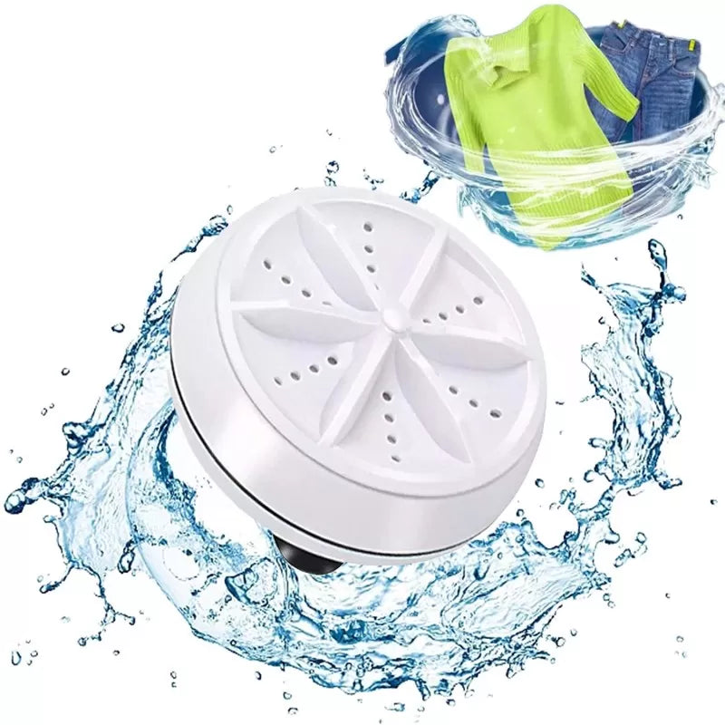 Mini Washing Machine Ultrasonic Turbine Washing Machine Portable Turbo Washer For Travel Business Trip Or College Rooms